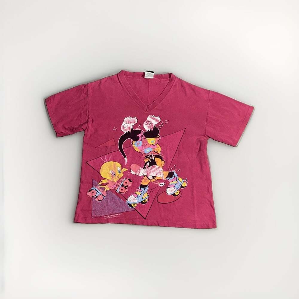 Vintage 90s Signal Sports Sylvester Tweety Bird T Shirt Sz L